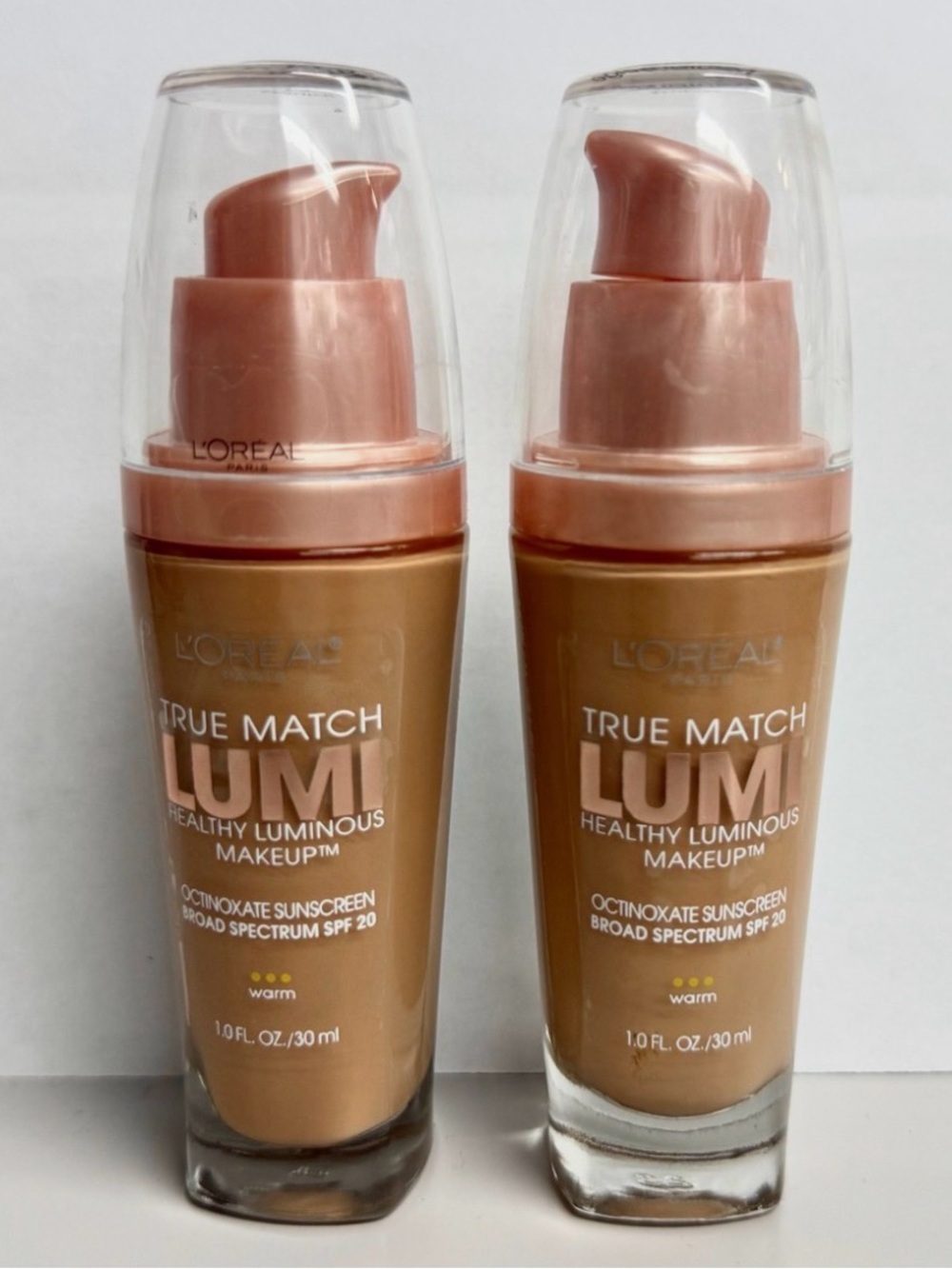 2 Pack L'Oréal Paris True Match Luminous Makeup in W4 Natural Beige